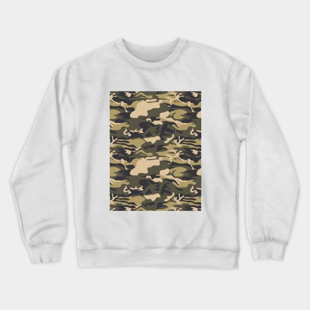 Camouflage Crewneck Sweatshirt by ilhnklv